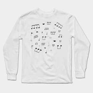 Music Notes Long Sleeve T-Shirt